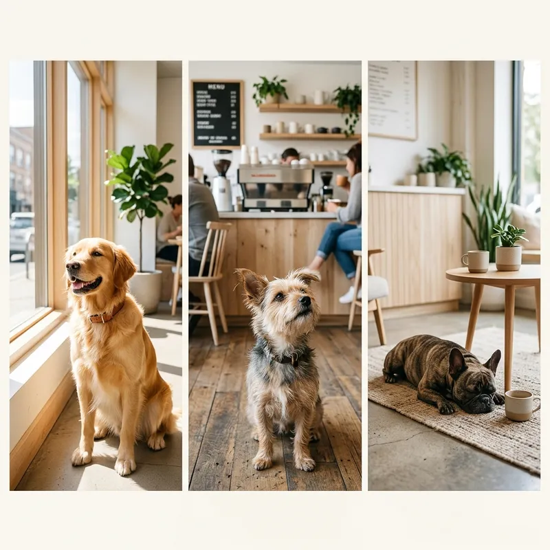 Happy dogs visiting The Liberty Kitchen